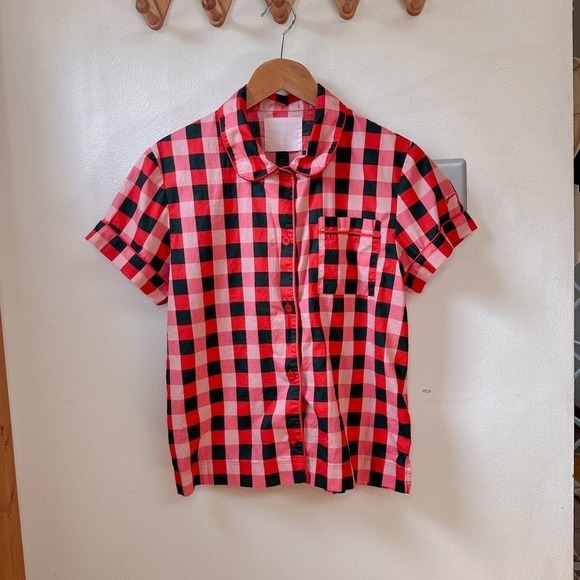 Ban.do Buffalo Plaid Pajama Top - Picture 1 of 10